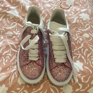 Pink Glitter Alexander McQueen Sneakers size 36